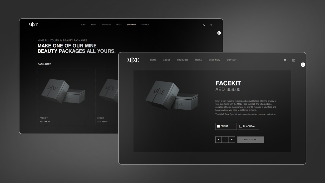 Mine-Beauty-Website-Design-and-Development—Shap-Experience