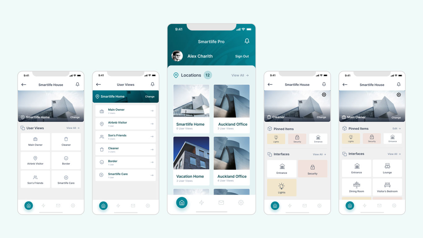 Smartlife Home Automation Mobile Application User Interface Design by Blace Creative